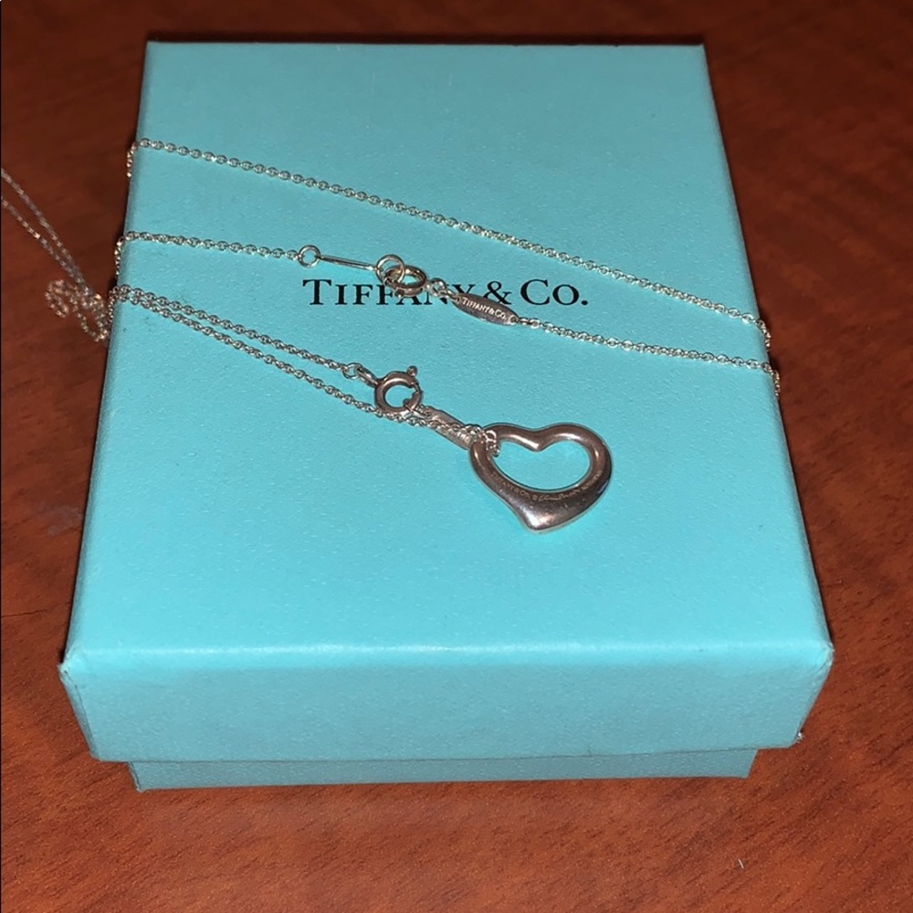 Tiffany & Co Necklace Open Heart Pendant